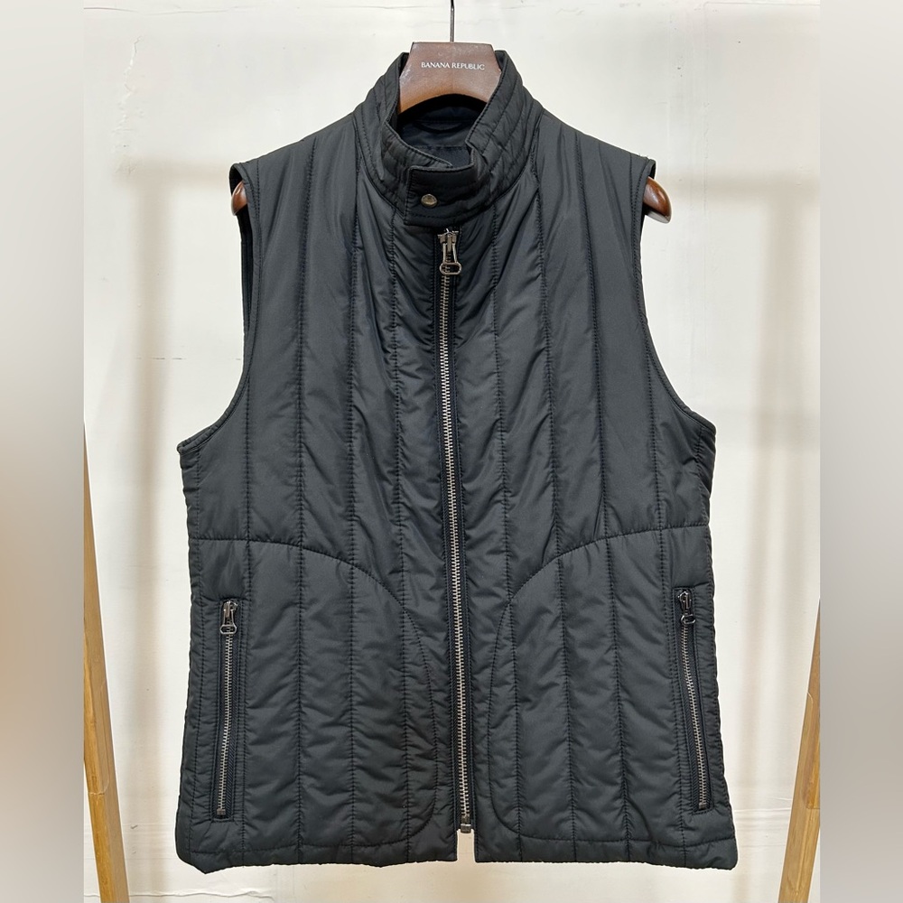 Banana Republic Black Channel Vest
